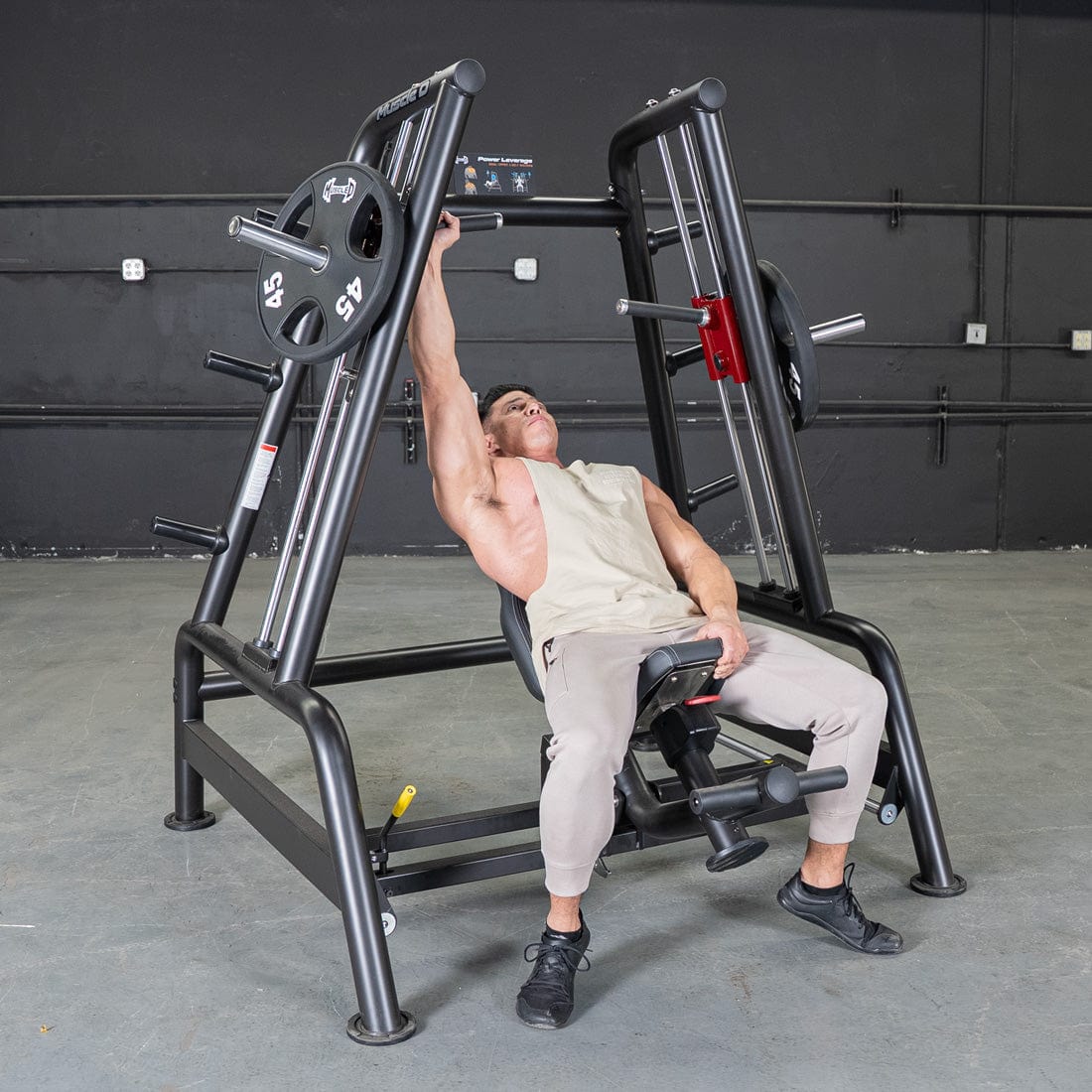 Power Leverage V2 Convergent Bench - Muscle D Fitness - Incline, Shoulder Press - Grit Grind Strength
