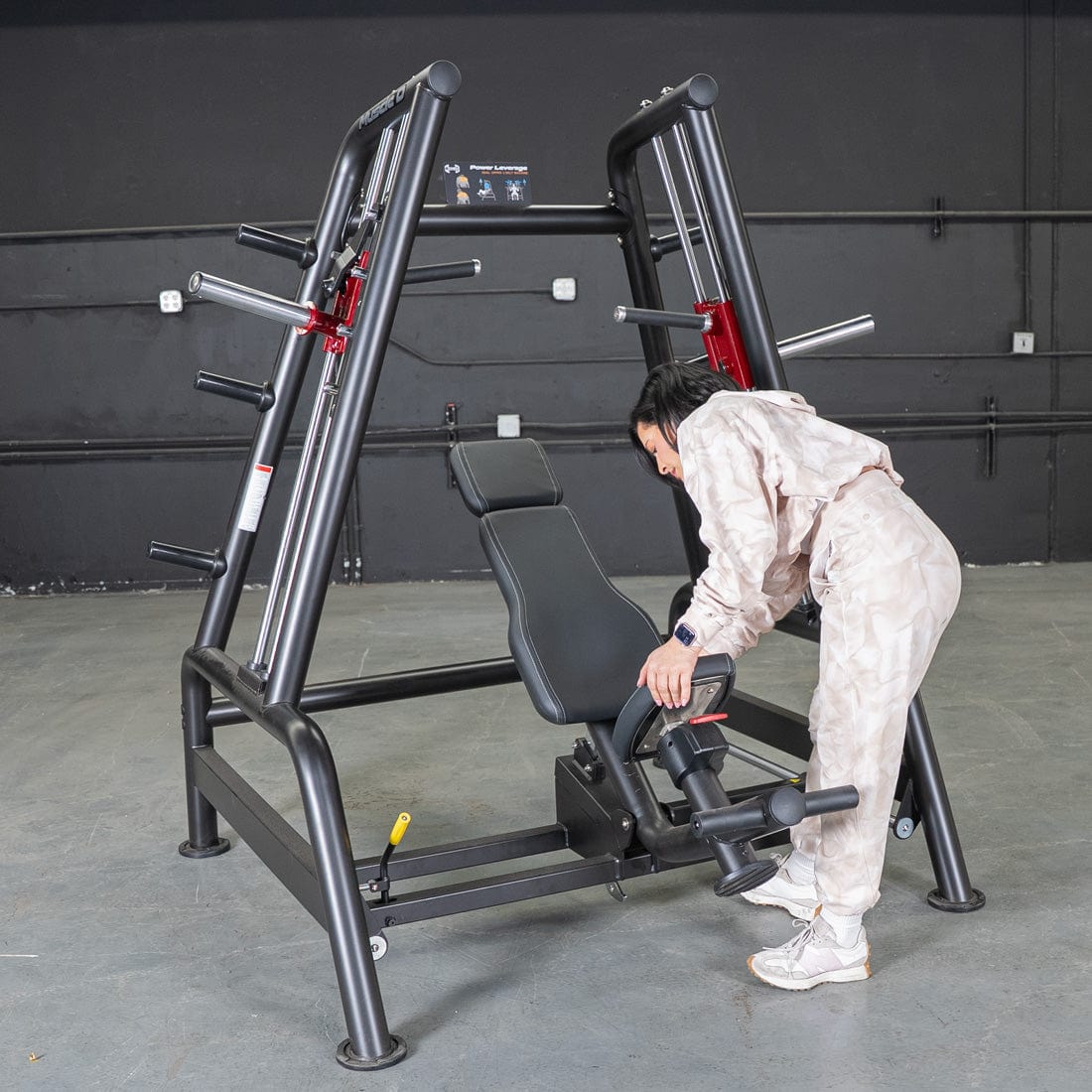 Power Leverage V2 Convergent Bench - Muscle D Fitness - Incline, Shoulder Press - Grit Grind Strength