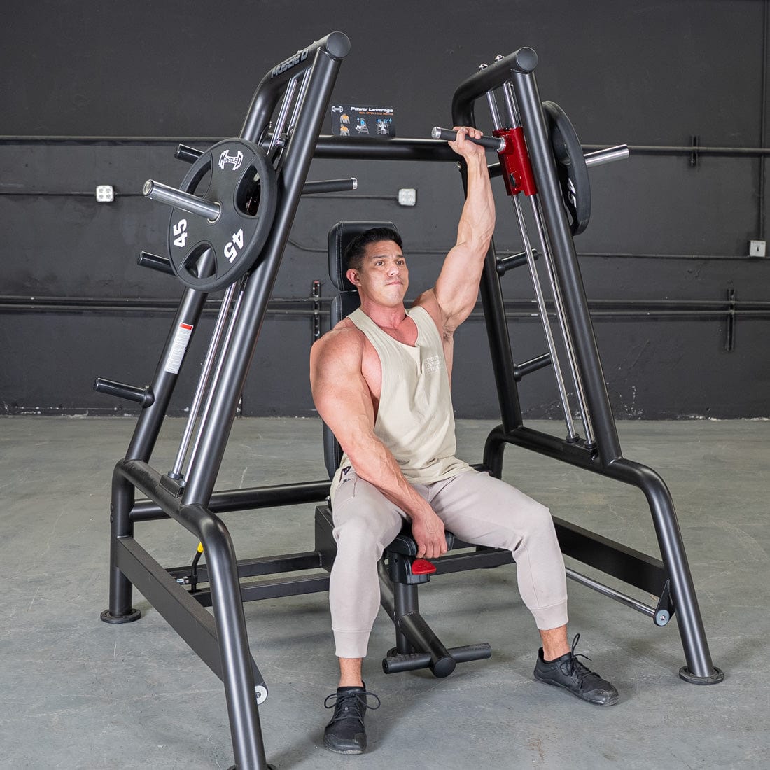 Power Leverage V2 Convergent Bench - Muscle D Fitness - Incline, Shoulder Press - Grit Grind Strength