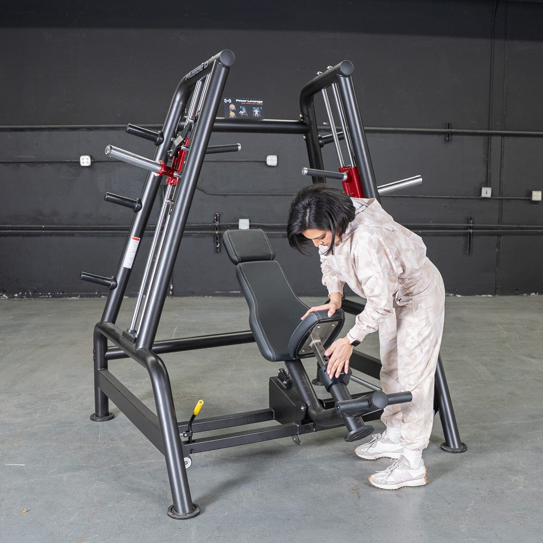 Power Leverage V2 Convergent Bench - Muscle D Fitness - Incline, Shoulder Press - Grit Grind Strength