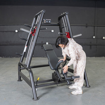 Power Leverage V2 Convergent Bench - Muscle D Fitness - Incline, Shoulder Press - Grit Grind Strength