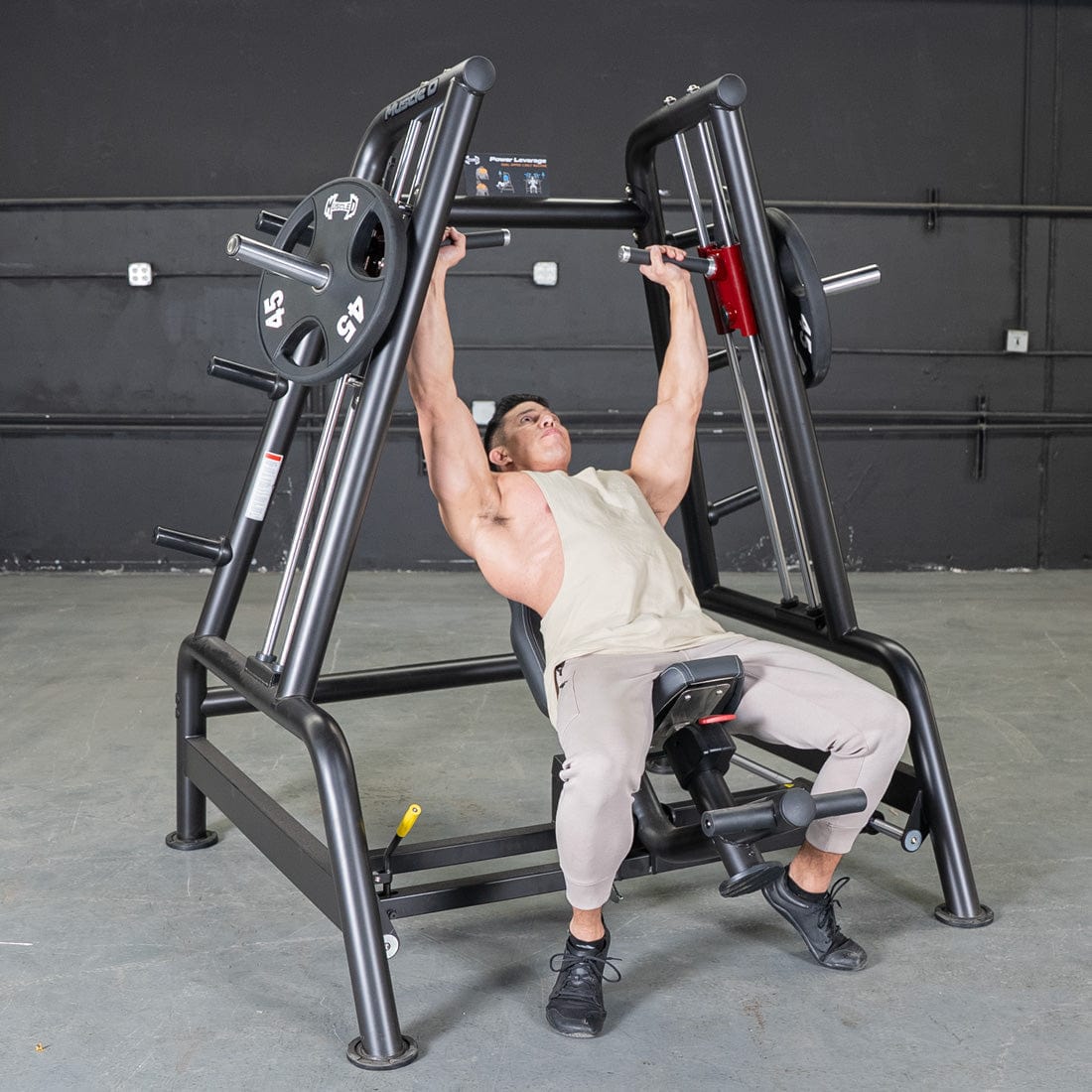 Power Leverage V2 Convergent Bench - Muscle D Fitness - Incline, Shoulder Press - Grit Grind Strength