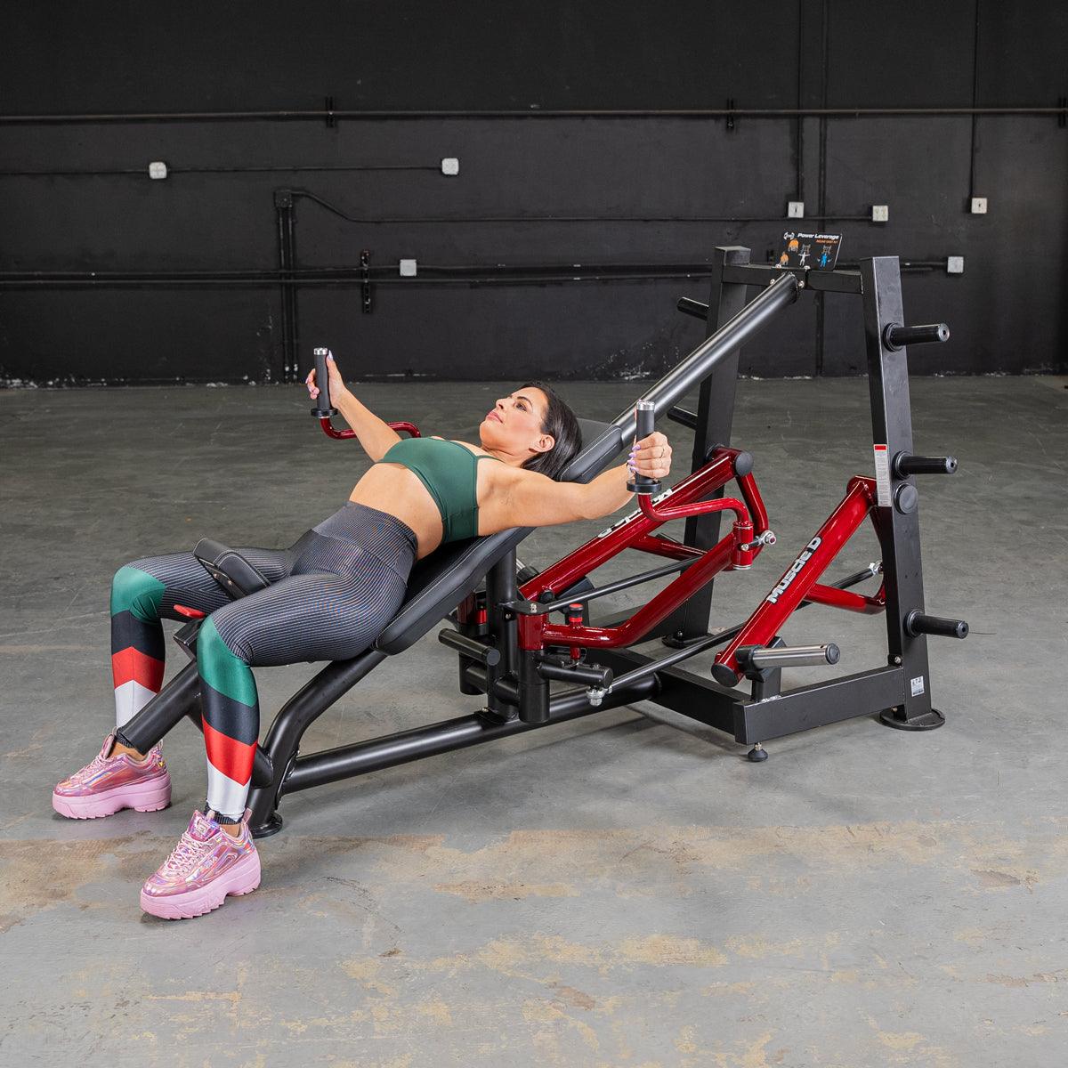 Power Leverage V2 Decline Chest Fly / Most Muscular Machine - Muscle D Fitness - Grit Grind Strength