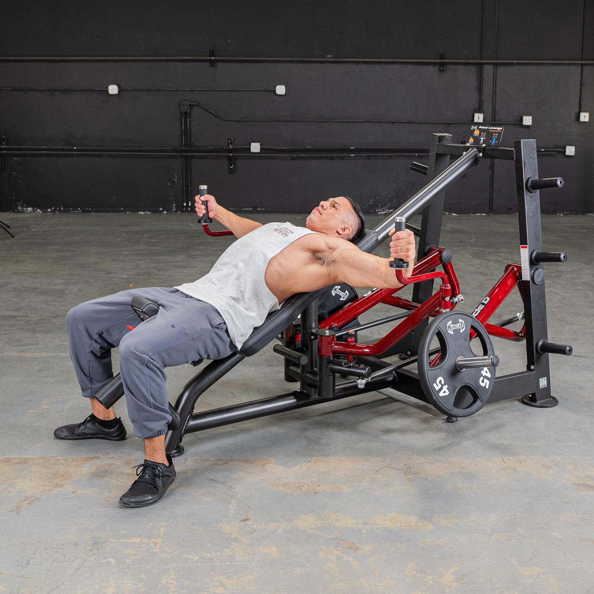 Power Leverage V2 Decline Chest Fly / Most Muscular Machine - Muscle D Fitness - Grit Grind Strength