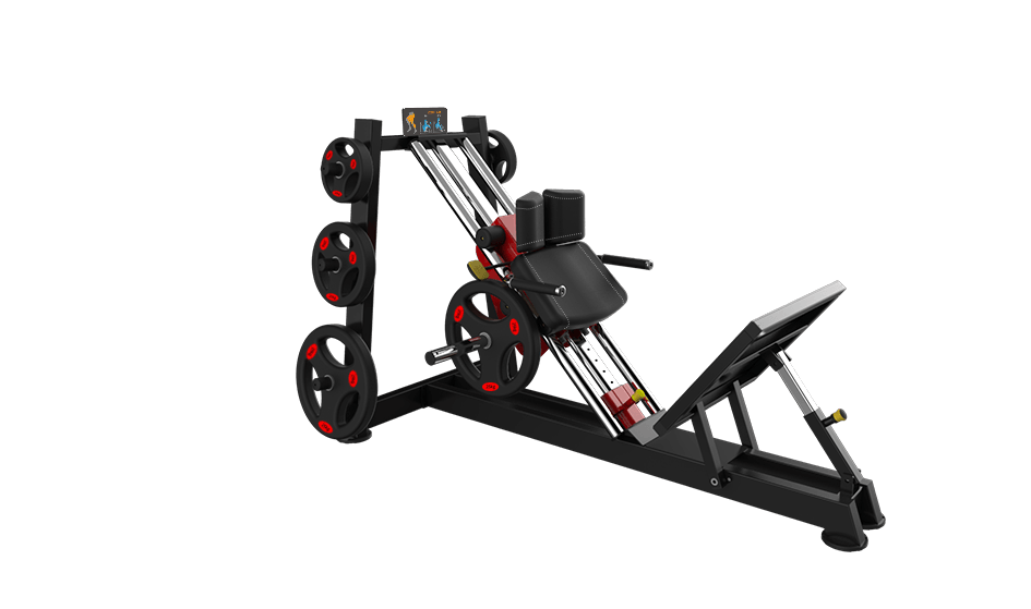Power Leverage V2 Hack Squat / Calf Raise - Muscle D Fitness - Grit Grind Strength