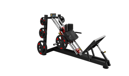 Power Leverage V2 Hack Squat / Calf Raise - Muscle D Fitness - Grit Grind Strength