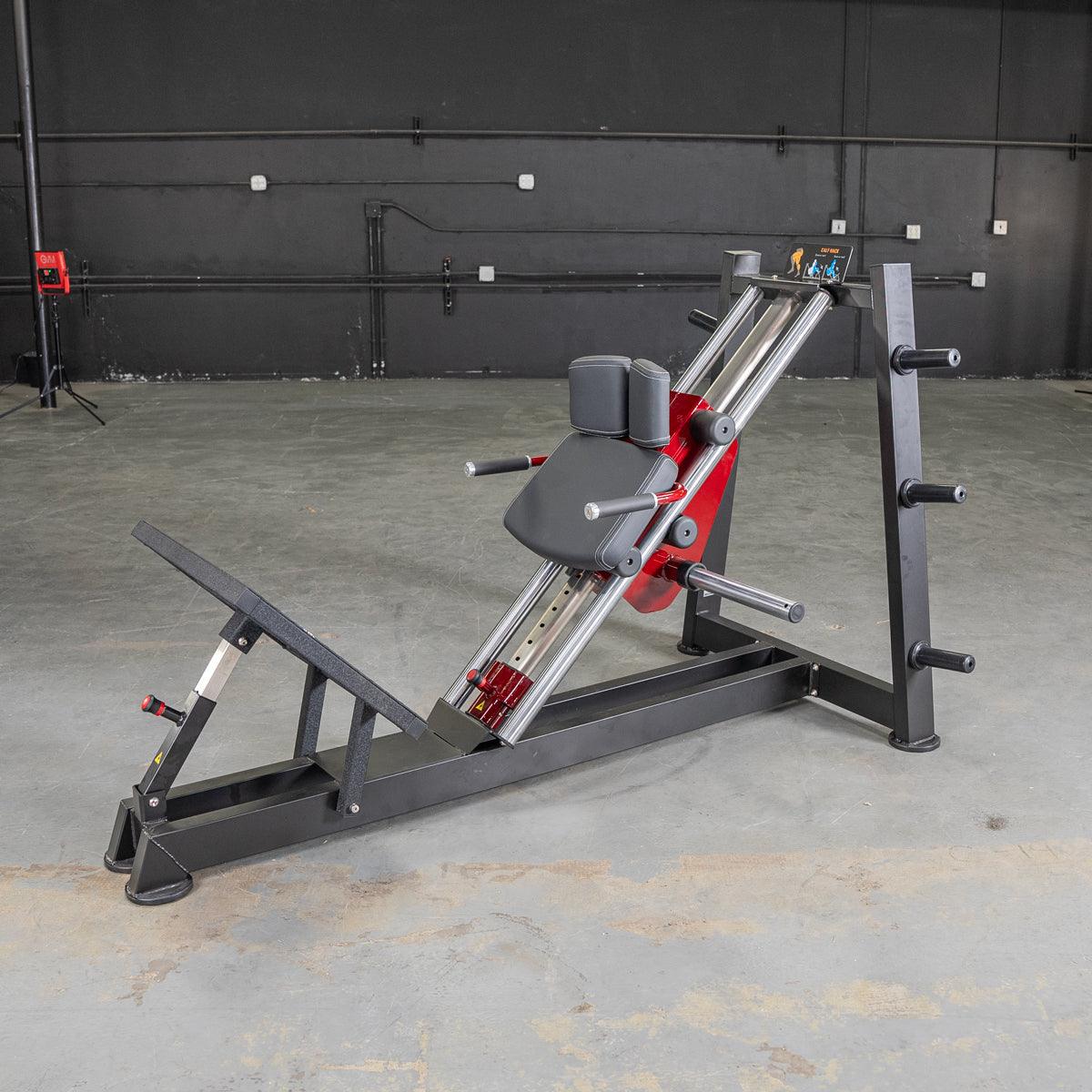 Power Leverage V2 Hack Squat / Calf Raise - Muscle D Fitness - Grit Grind Strength