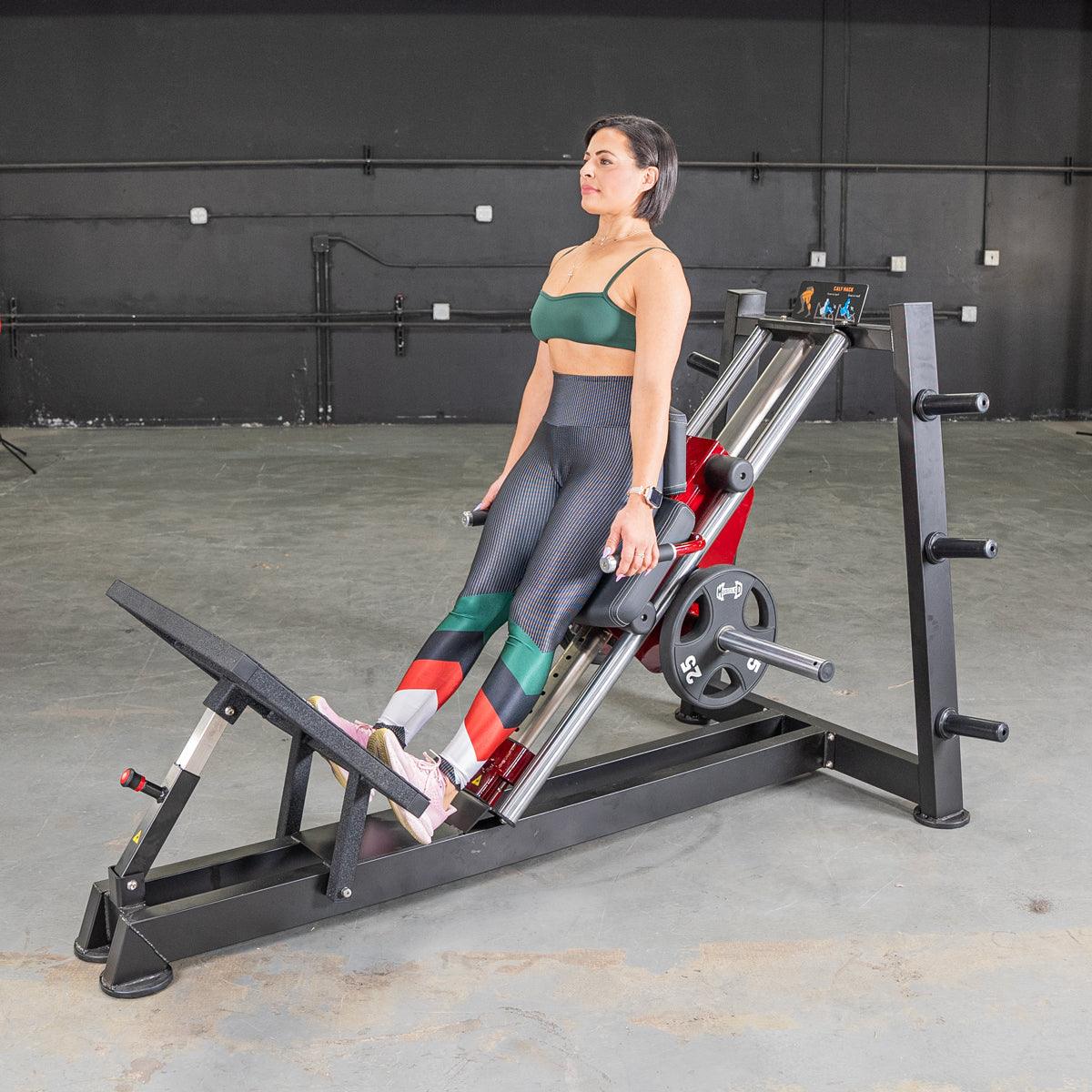 Power Leverage V2 Hack Squat / Calf Raise - Muscle D Fitness - Grit Grind Strength