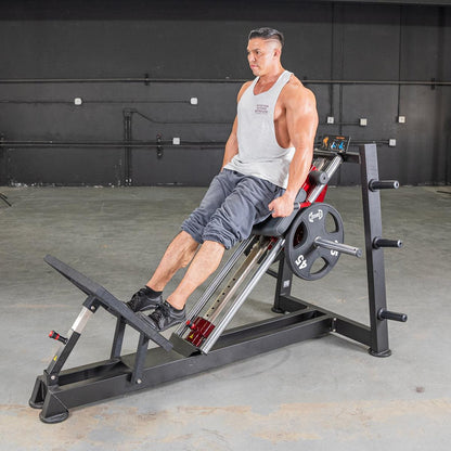 Power Leverage V2 Hack Squat / Calf Raise - Muscle D Fitness - Grit Grind Strength