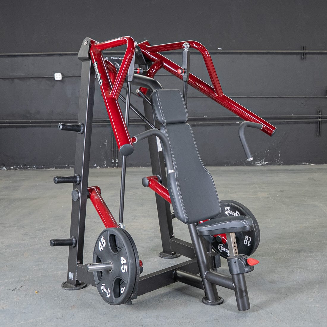 Power Leverage V2 Incline Chest Press - Muscle D Fitness - Grit Grind Strength