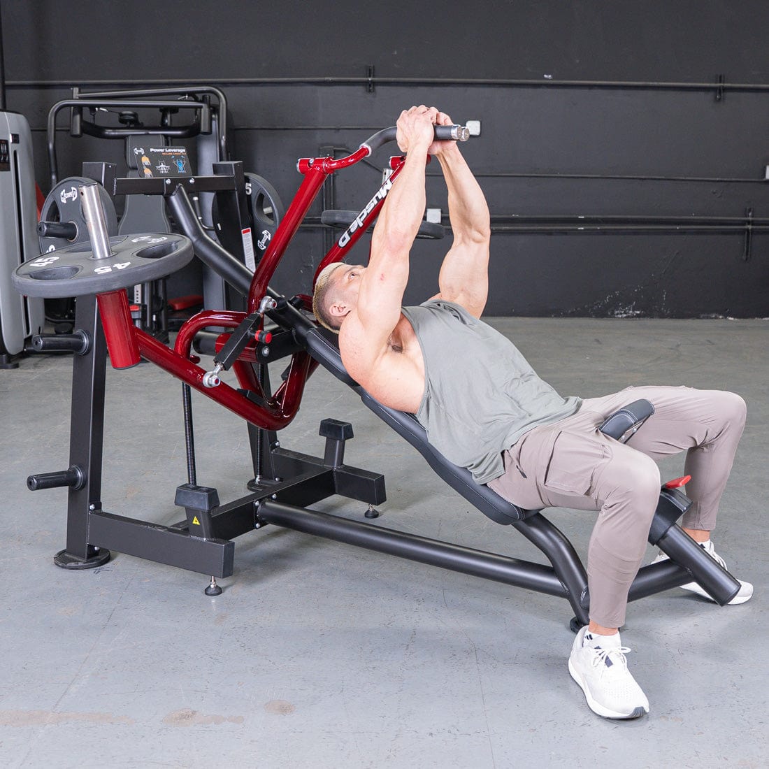 Power Leverage V2 Incline Pec Fly | Iso - Lateral Chest Machine – Muscle D Fitness - Grit Grind Strength