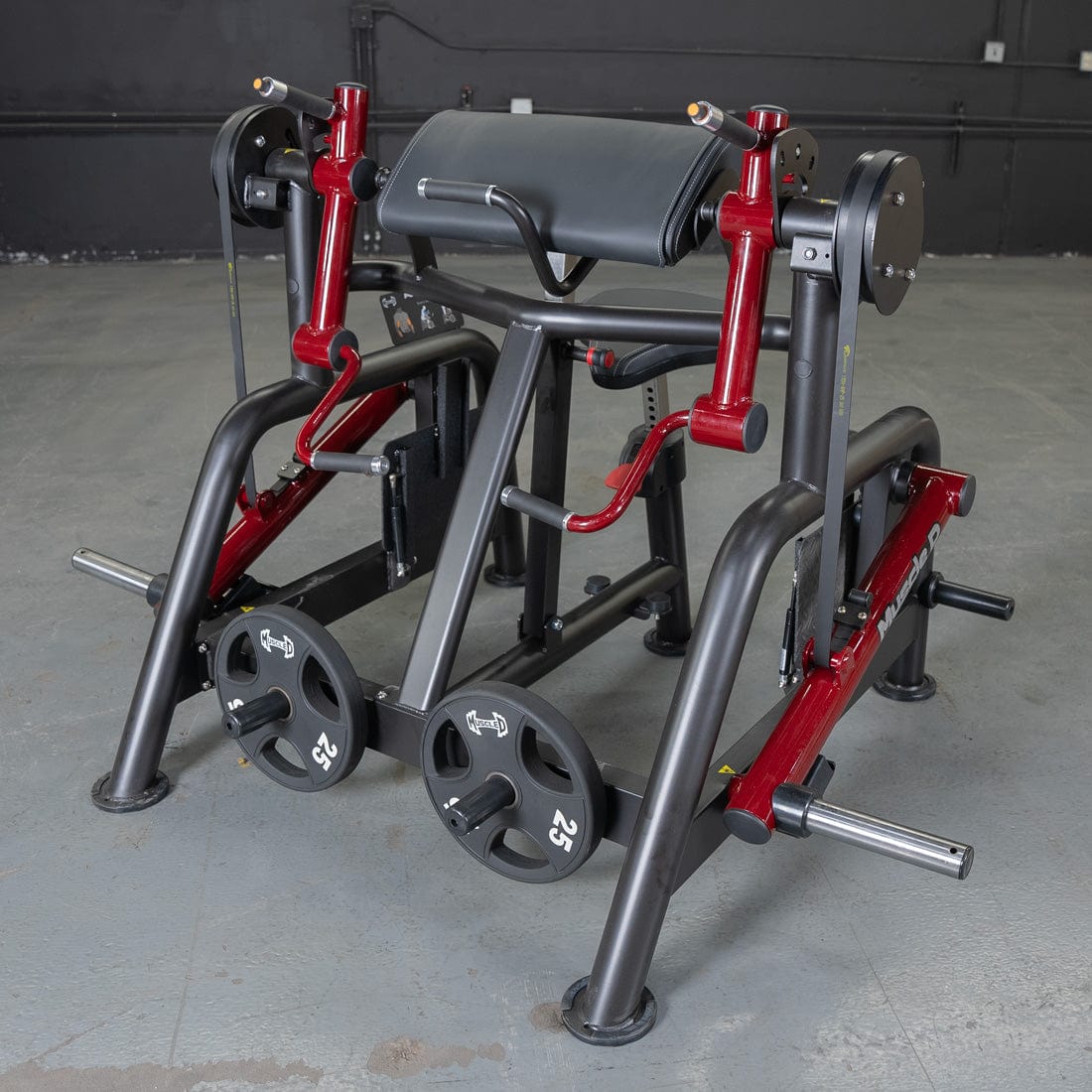 Power Leverage V2 Iso Lateral Biceps Curl / Preacher Curl - Muscle D Fitness - Grit Grind Strength