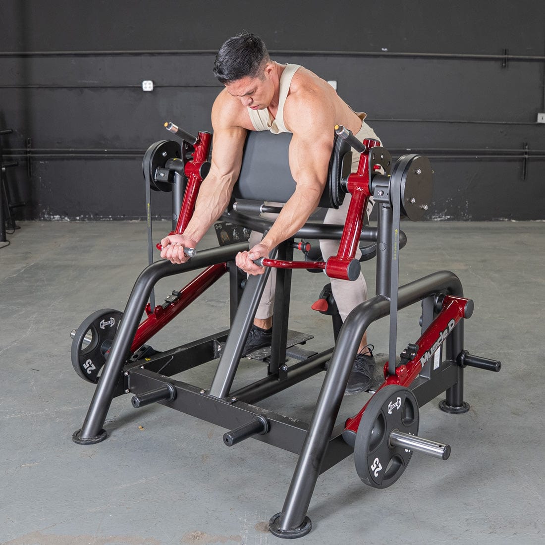 Power Leverage V2 Iso Lateral Biceps Curl / Preacher Curl - Muscle D Fitness - Grit Grind Strength