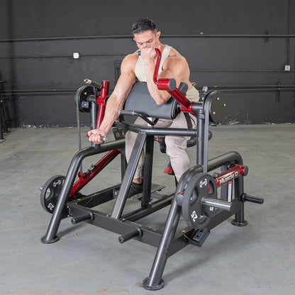 Power Leverage V2 Iso Lateral Biceps Curl / Preacher Curl - Muscle D Fitness - Grit Grind Strength
