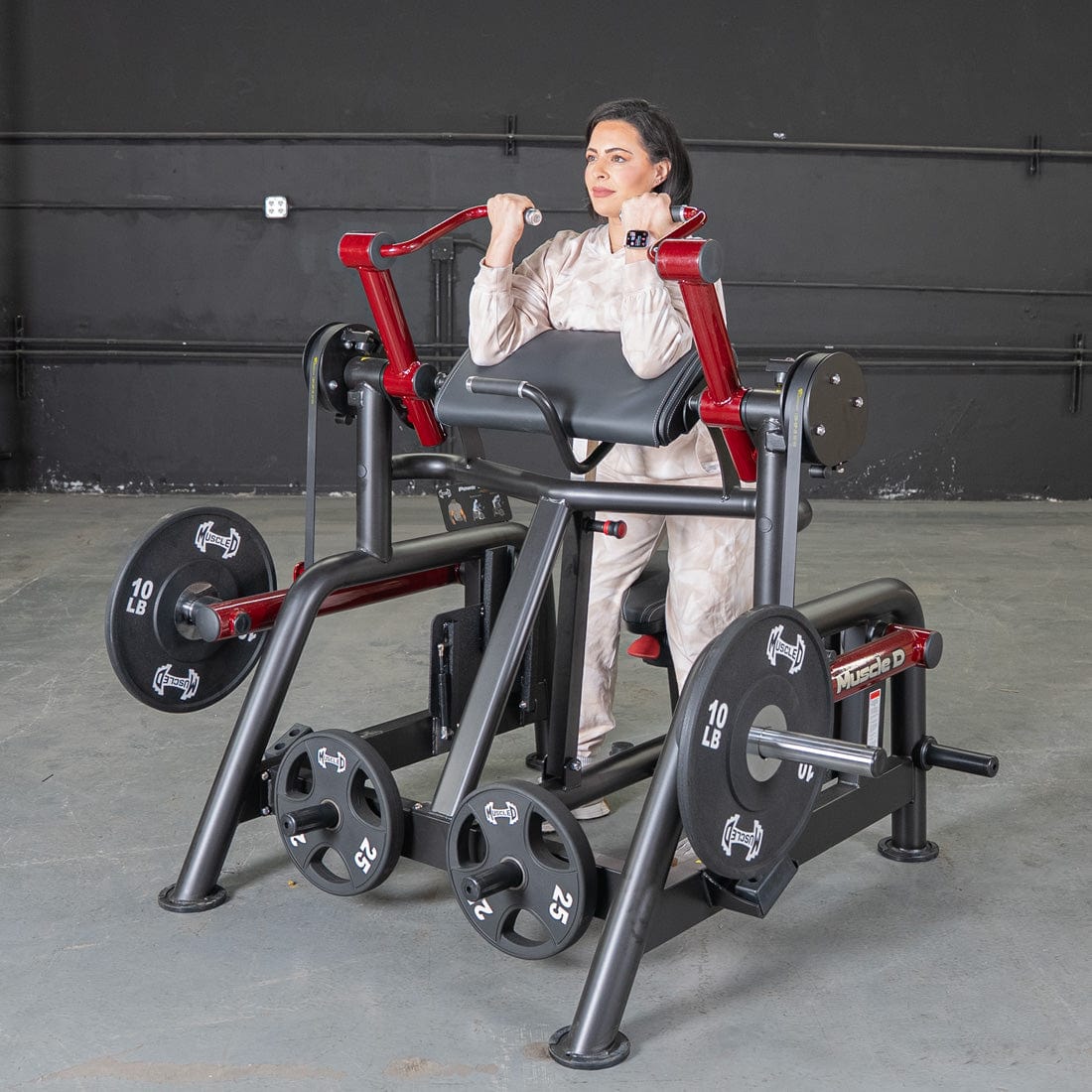 Power Leverage V2 Iso Lateral Biceps Curl / Preacher Curl - Muscle D Fitness - Grit Grind Strength