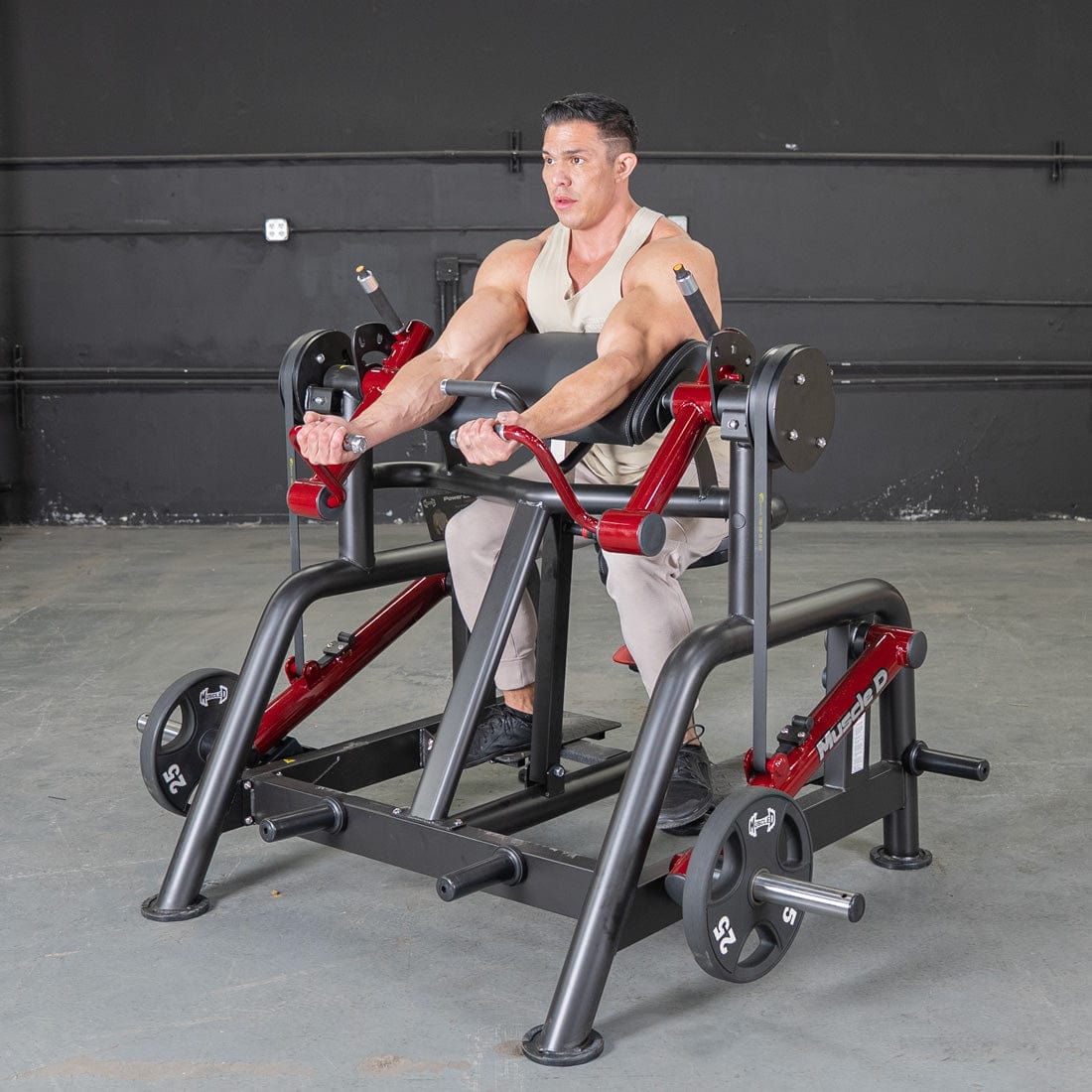 Power Leverage V2 Iso Lateral Biceps Curl / Preacher Curl - Muscle D Fitness - Grit Grind Strength