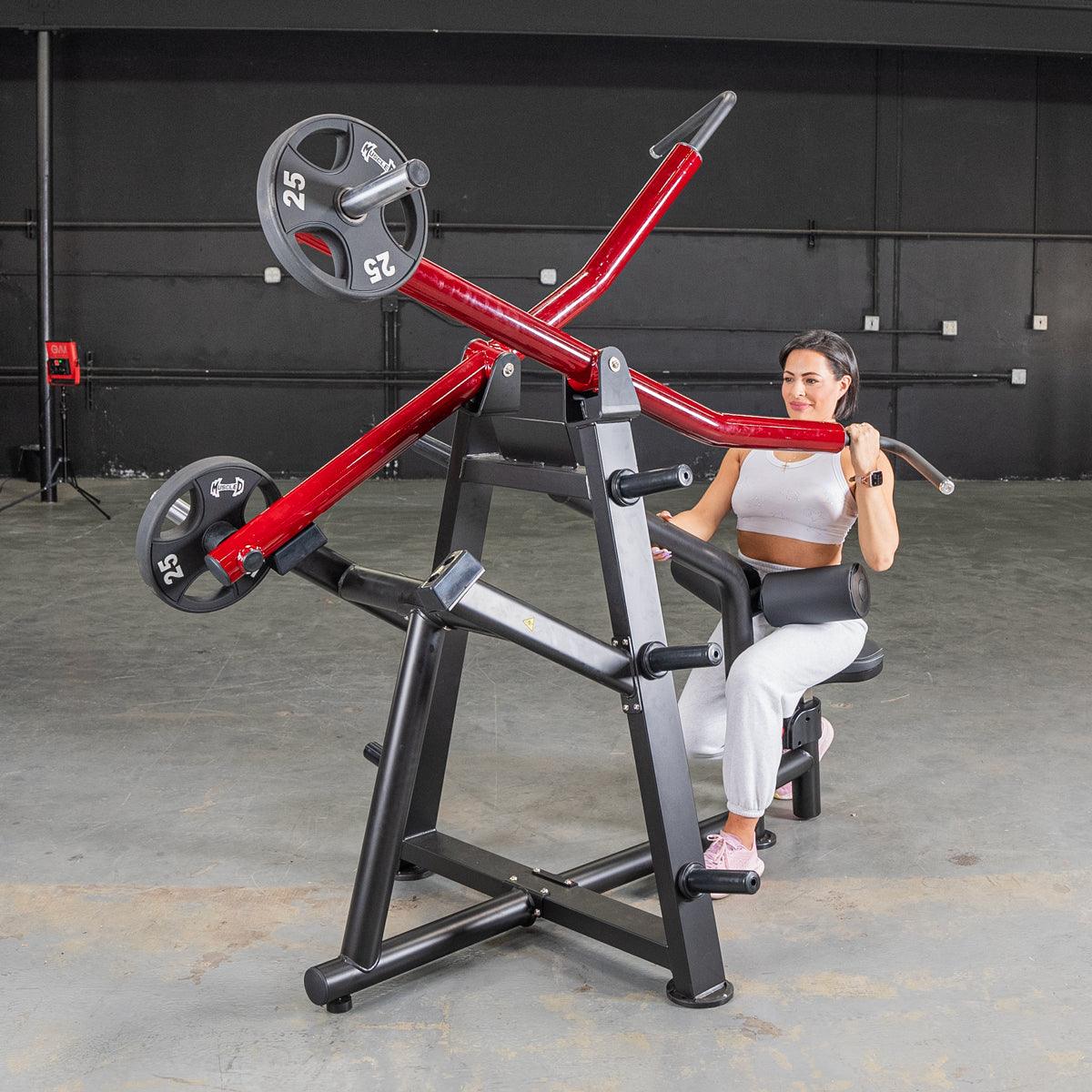 Power Leverage V2 Iso Lateral Lat Pull - Muscle D Fitness - Grit Grind Strength