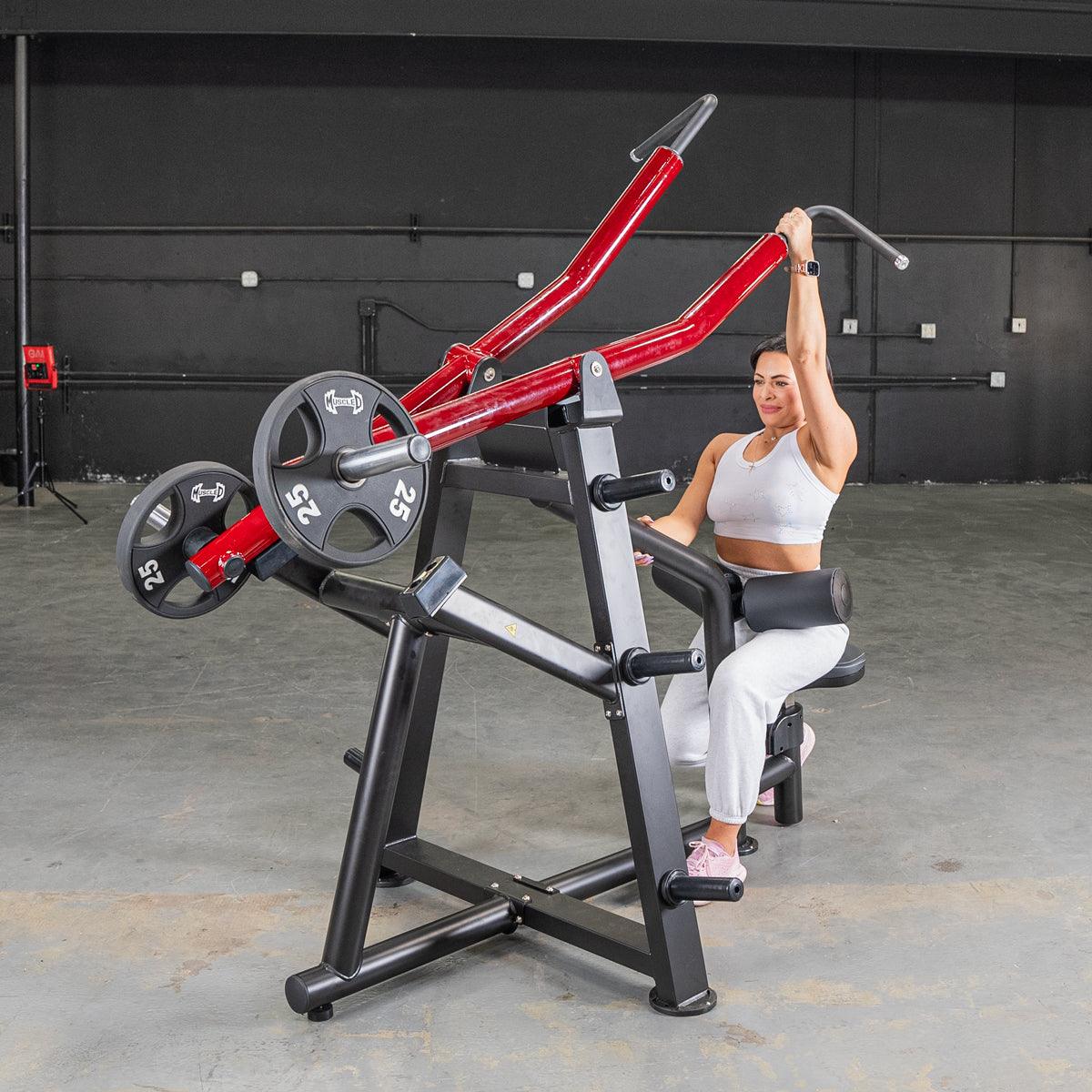 Power Leverage V2 Iso Lateral Lat Pull - Muscle D Fitness - Grit Grind Strength