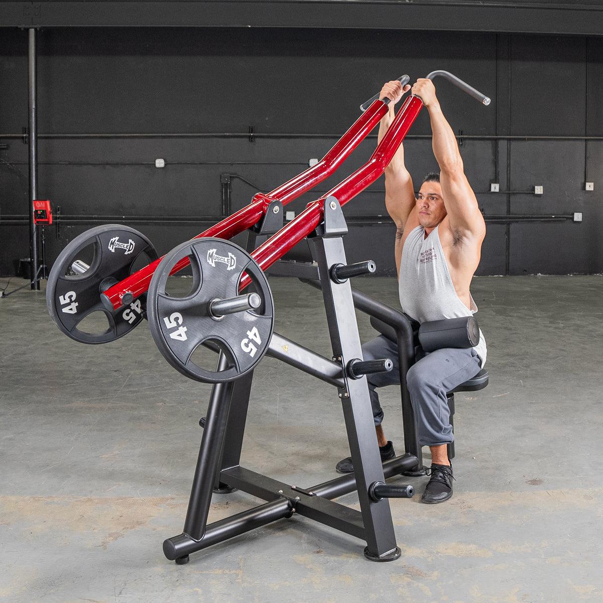 Power Leverage V2 Iso Lateral Lat Pull - Muscle D Fitness - Grit Grind Strength