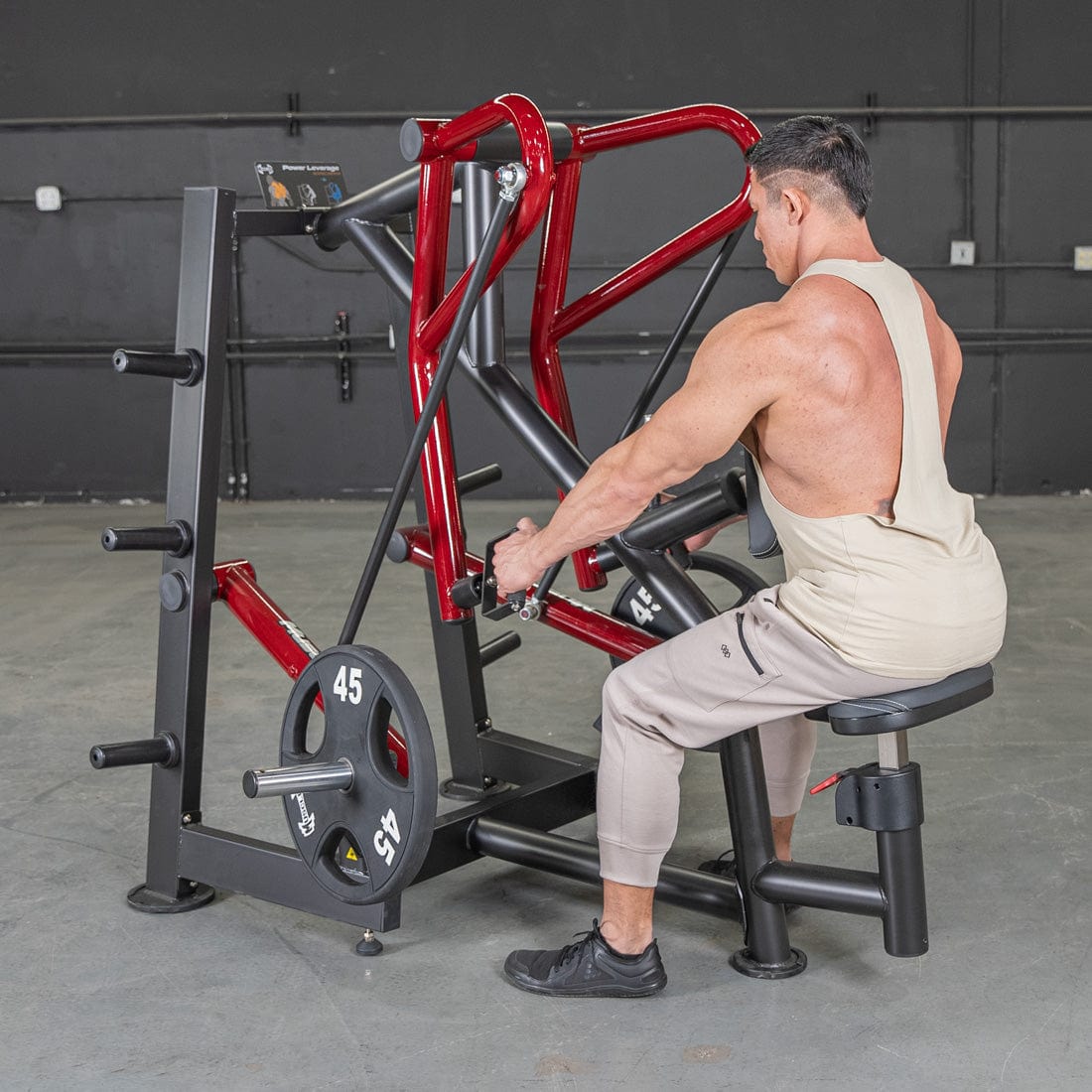 Power Leverage V2 Iso - Lateral Low Row - Muscle D Fitness - Grit Grind Strength