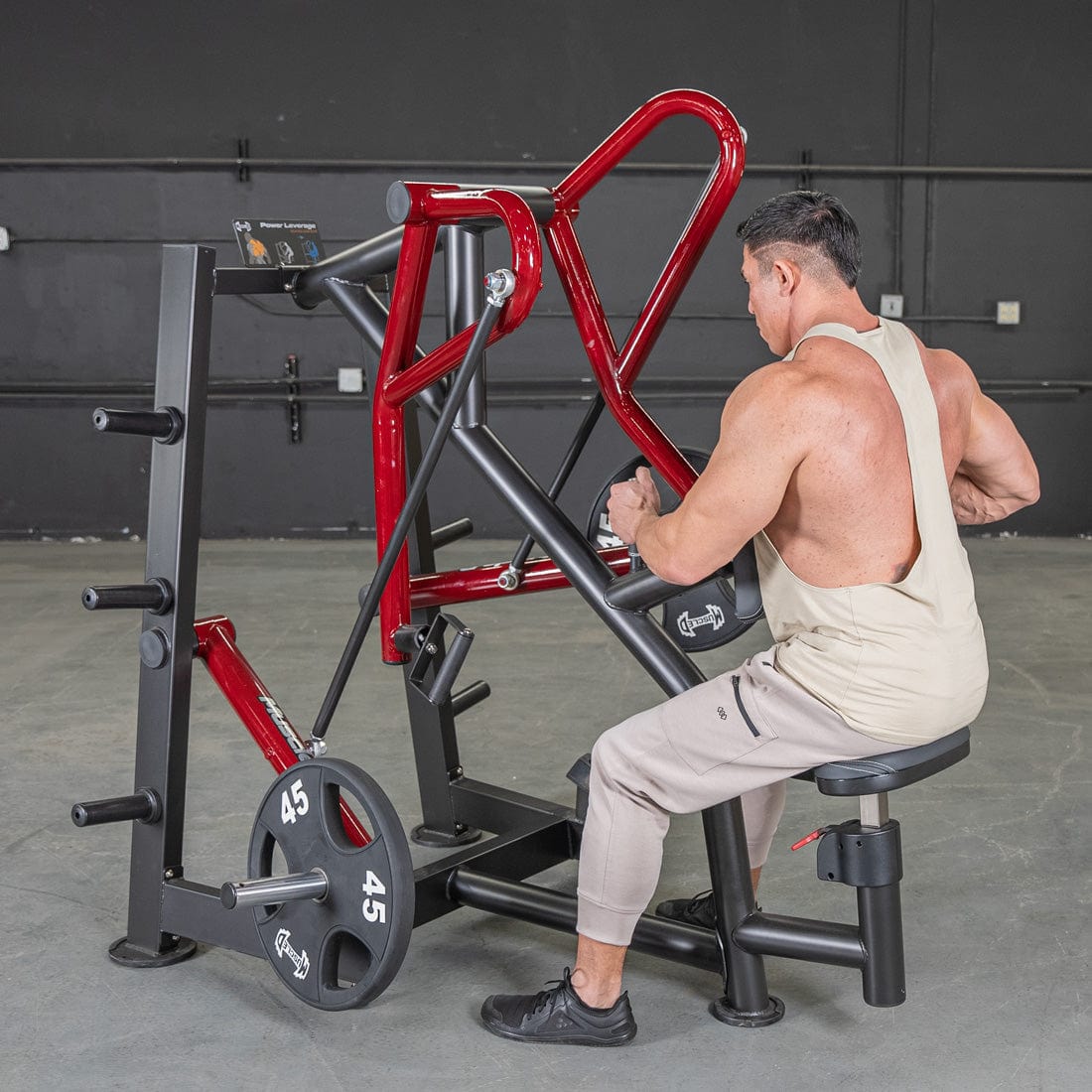 Power Leverage V2 Iso - Lateral Low Row - Muscle D Fitness - Grit Grind Strength