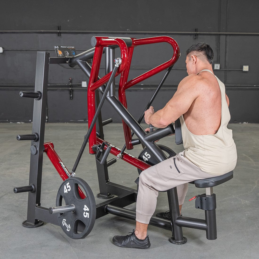 Power Leverage V2 Iso - Lateral Low Row - Muscle D Fitness - Grit Grind Strength