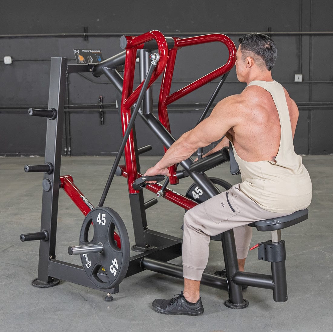 Power Leverage V2 Iso - Lateral Low Row - Muscle D Fitness - Grit Grind Strength