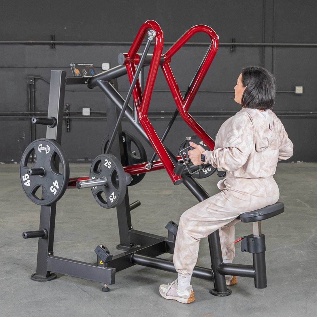 Power Leverage V2 Iso - Lateral Low Row - Muscle D Fitness - Grit Grind Strength