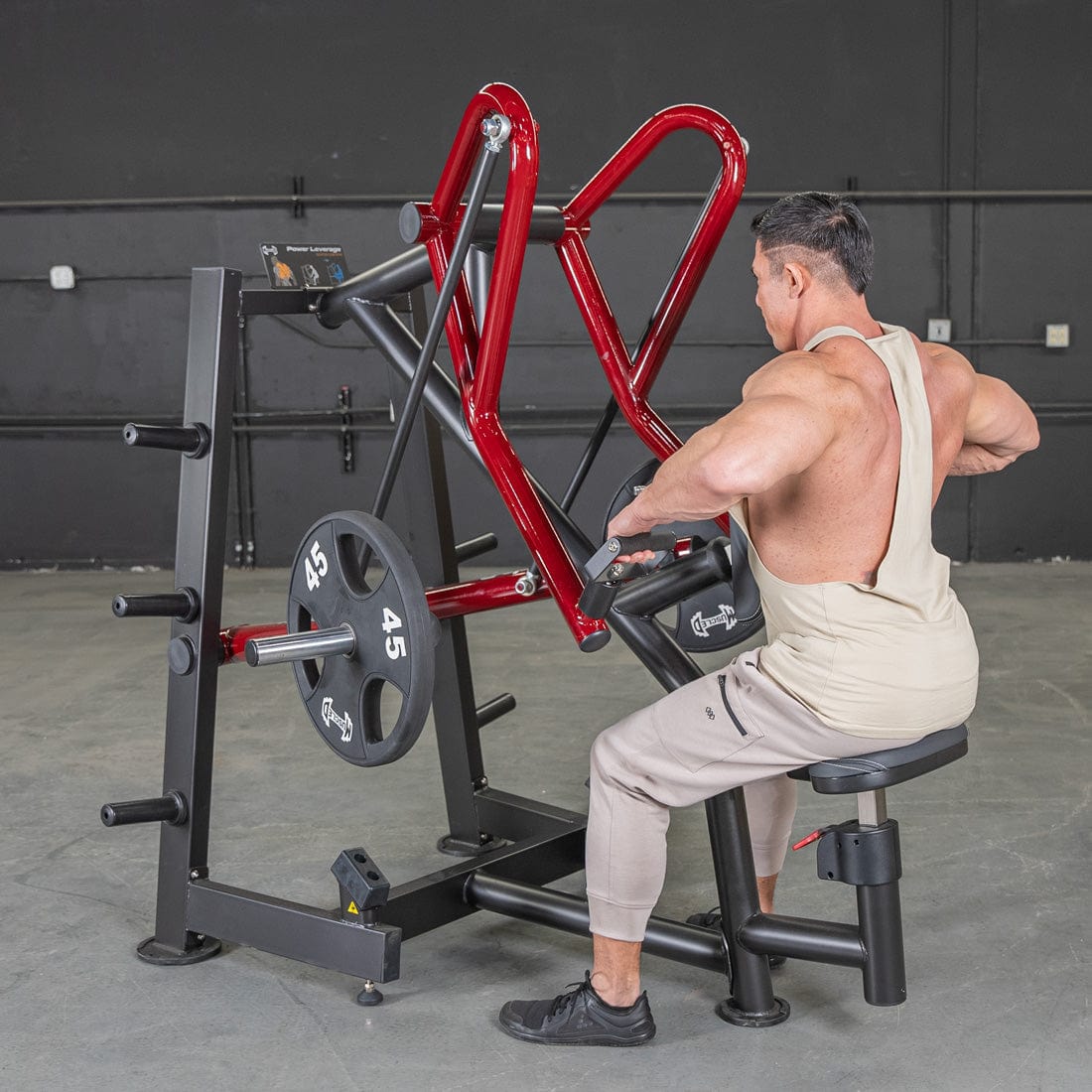 Power Leverage V2 Iso - Lateral Low Row - Muscle D Fitness - Grit Grind Strength