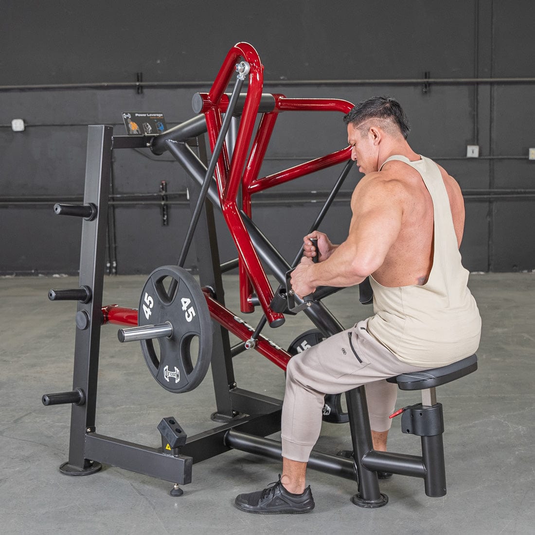 Power Leverage V2 Iso - Lateral Low Row - Muscle D Fitness - Grit Grind Strength
