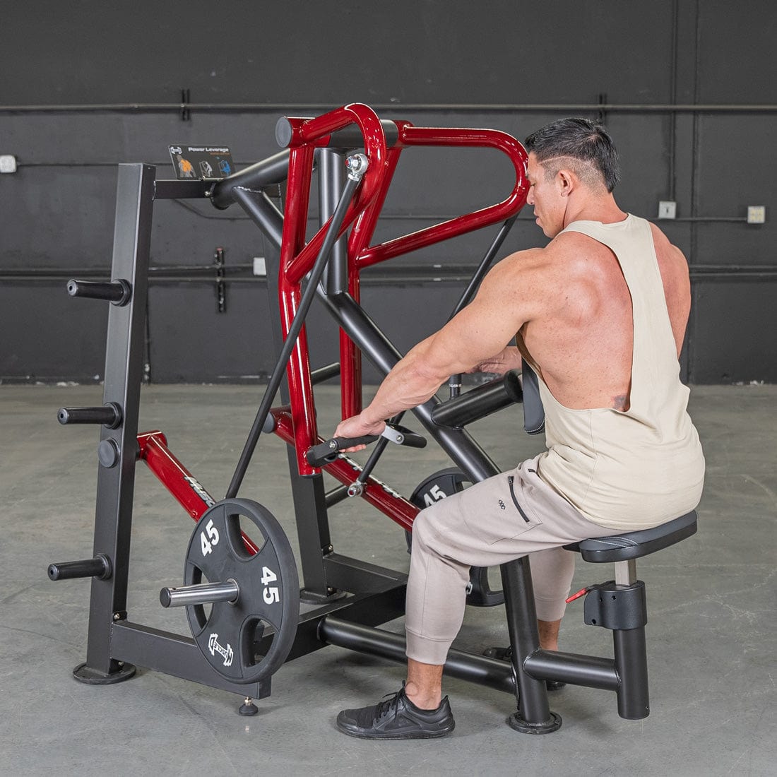 Power Leverage V2 Iso - Lateral Low Row - Muscle D Fitness - Grit Grind Strength