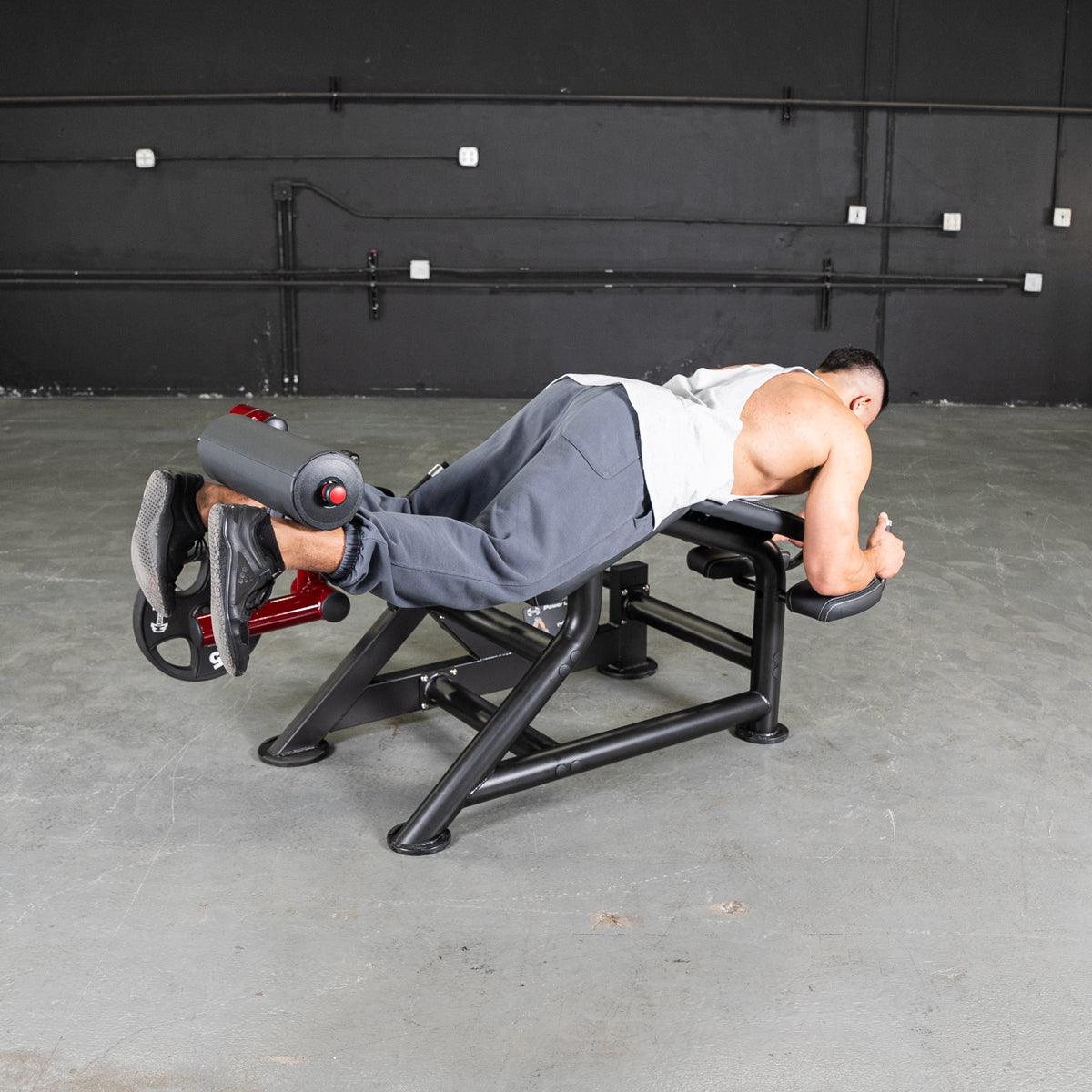 Power Leverage V2 Prone Leg Curl - Muscle D Fitness - Grit Grind Strength