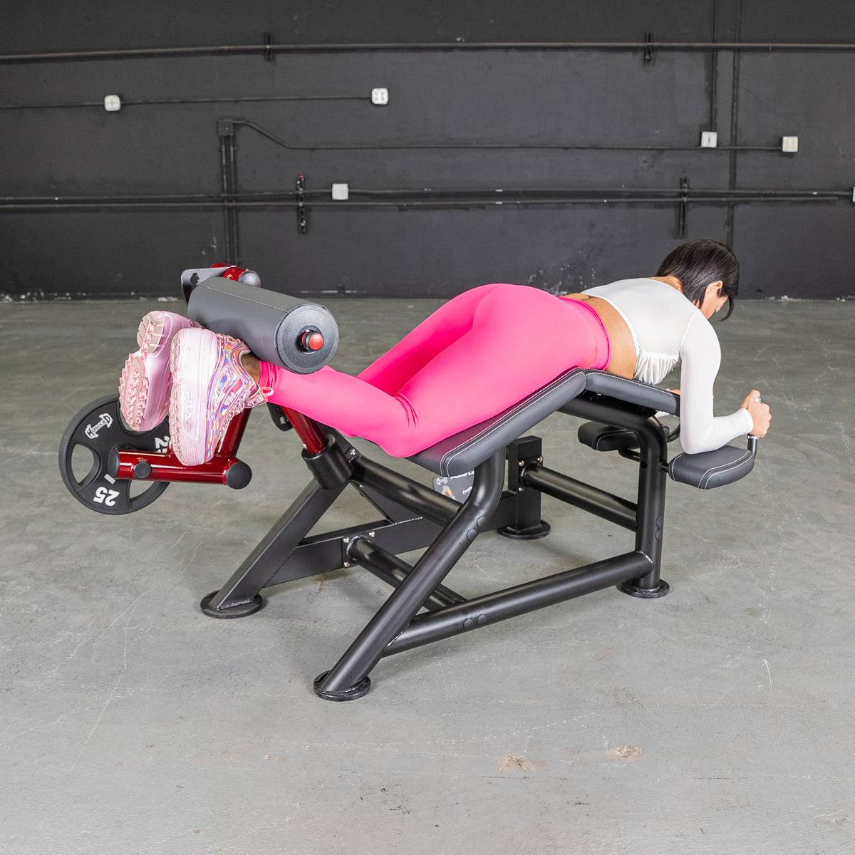 Power Leverage V2 Prone Leg Curl - Muscle D Fitness - Grit Grind Strength