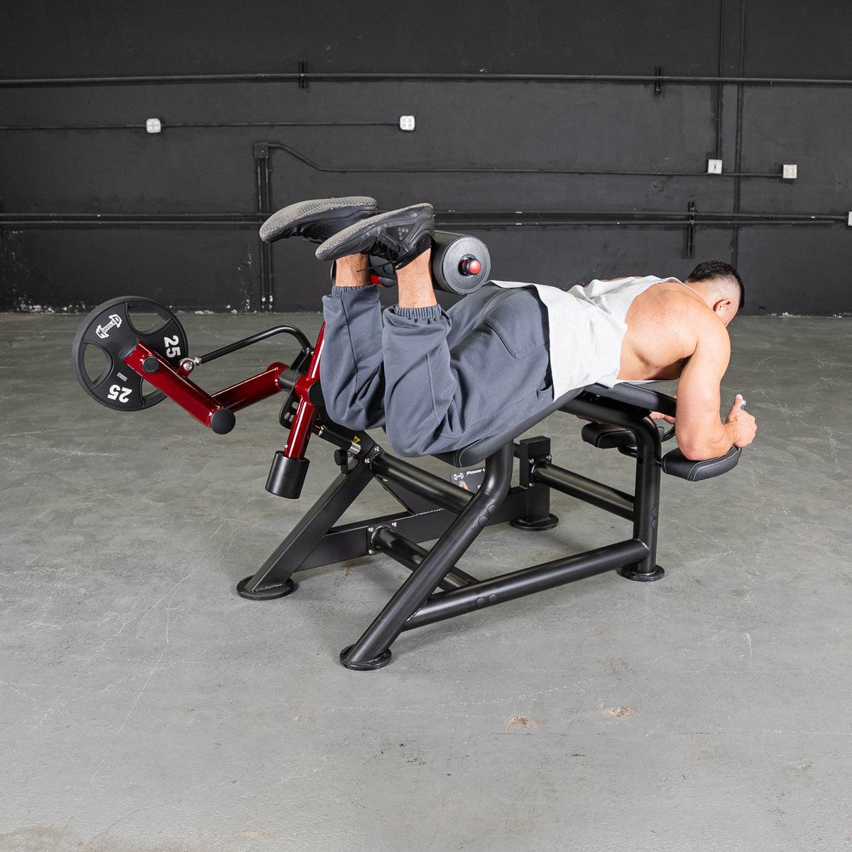 Power Leverage V2 Prone Leg Curl - Muscle D Fitness - Grit Grind Strength