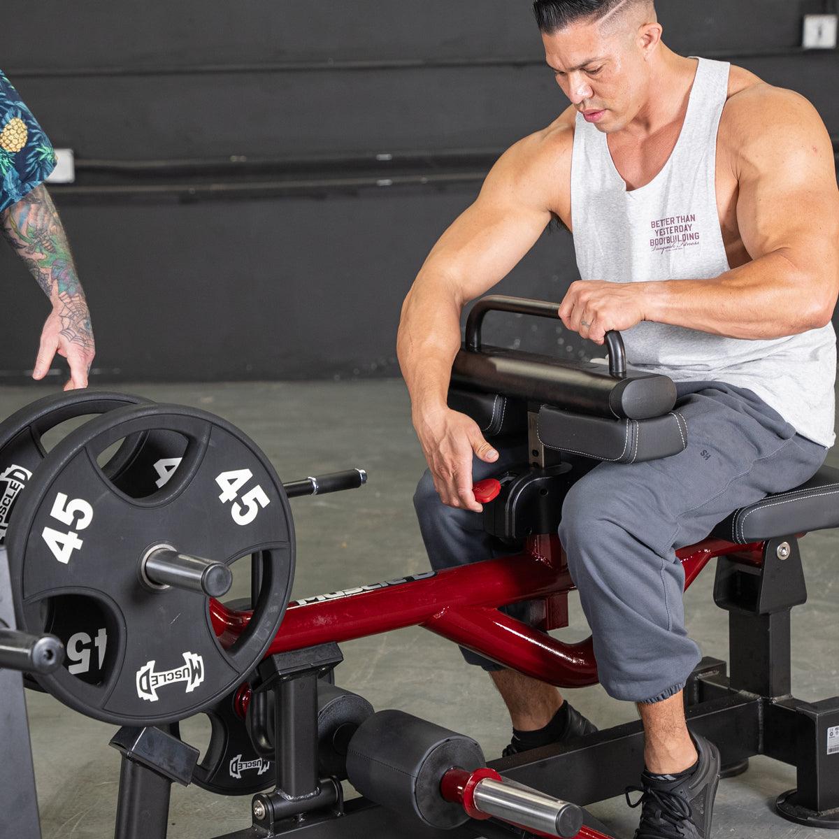 Power Leverage V2 Seated Calf / Tib - Muscle D Fitness - Grit Grind Strength