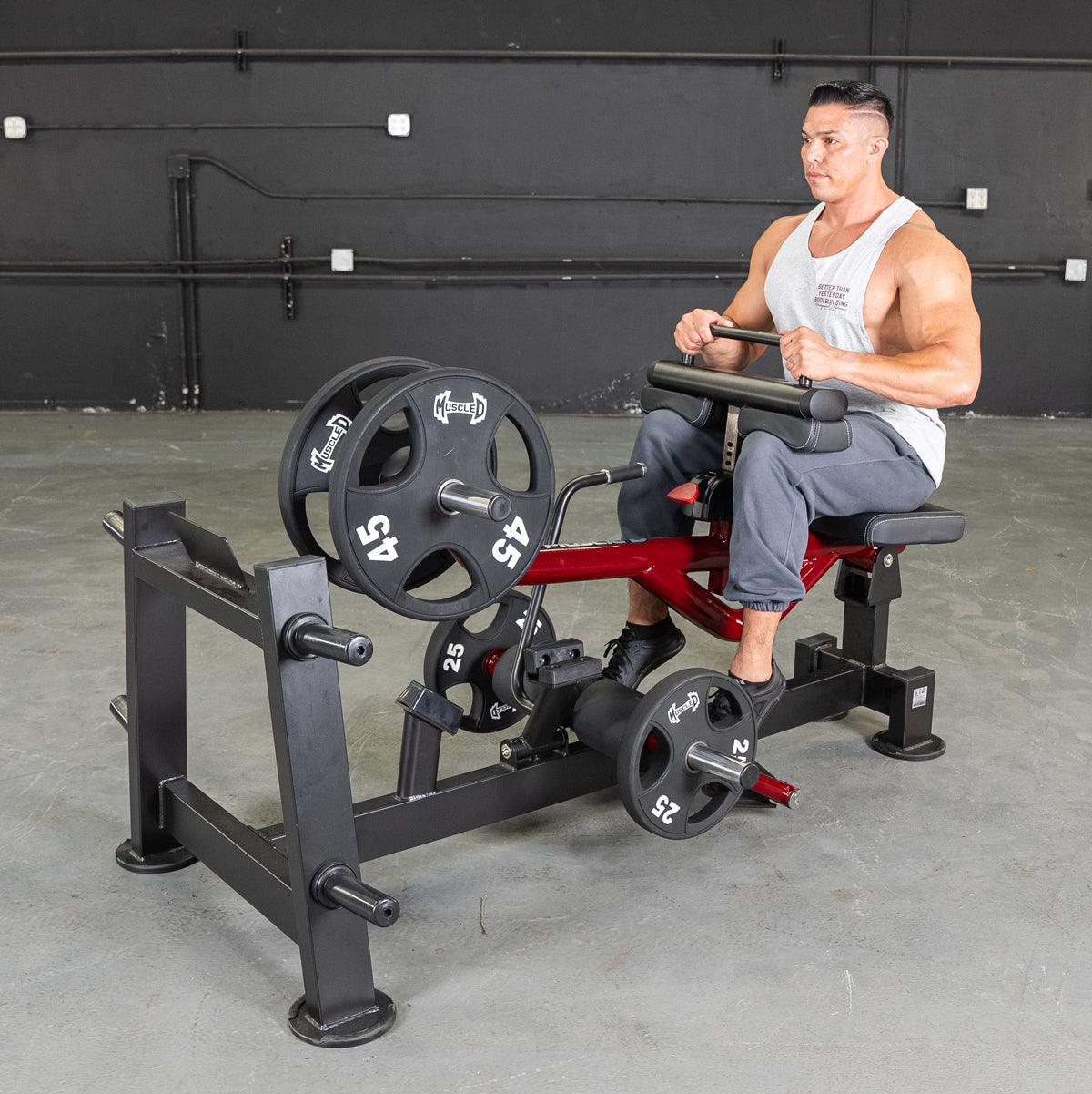 Power Leverage V2 Seated Calf / Tib - Muscle D Fitness - Grit Grind Strength