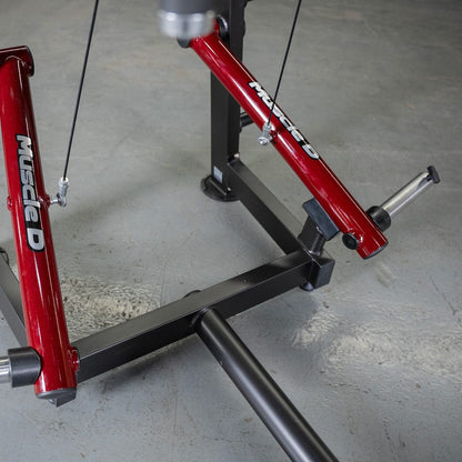 Power Leverage V2 Seated Pec Fly / Rear Delt Combo - Plate Loaded - Weight Storage Included - Grit Grind Strength