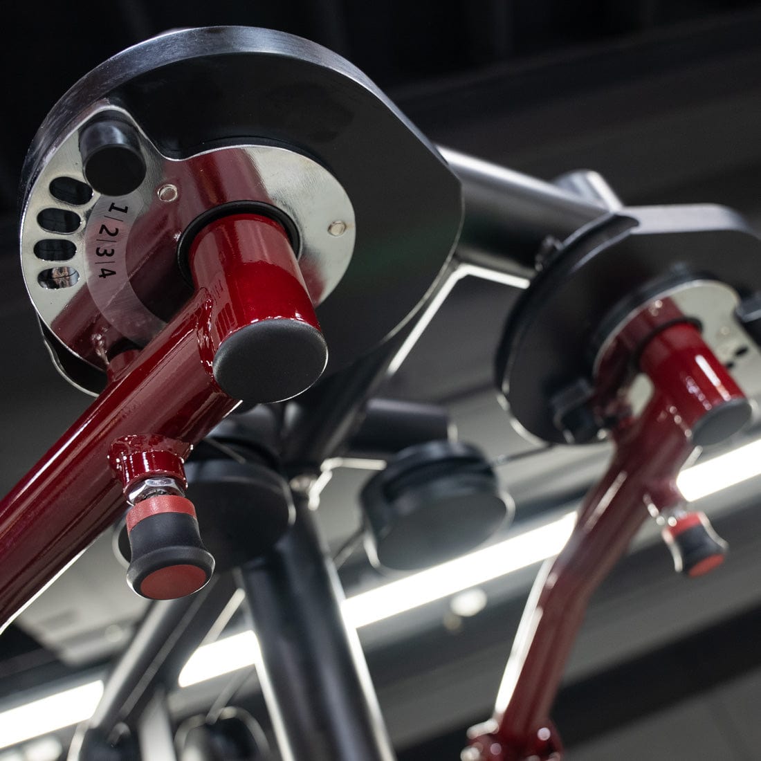 Power Leverage V2 Seated Pec Fly / Rear Delt Combo - Plate Loaded - Weight Storage Included - Grit Grind Strength