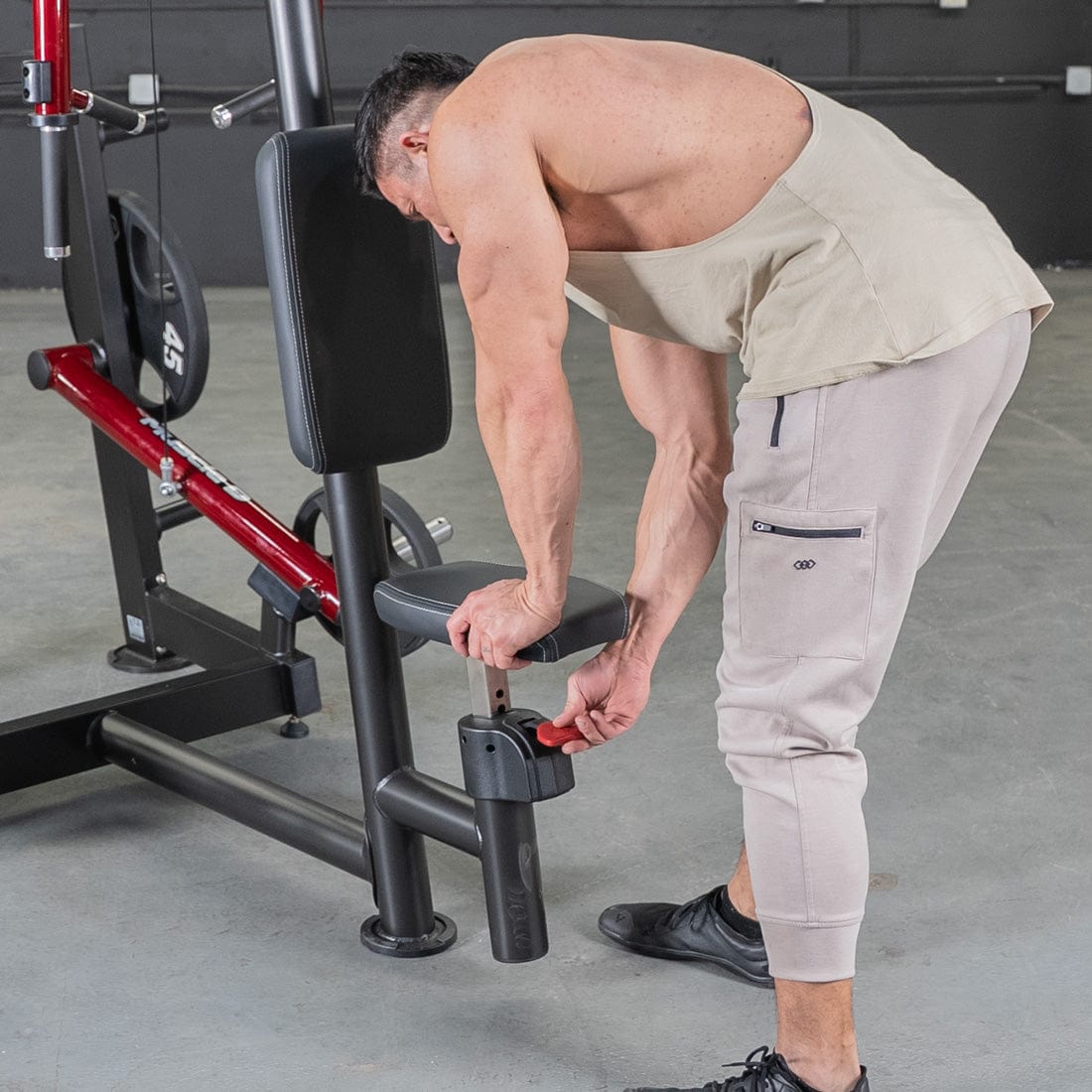Power Leverage V2 Seated Pec Fly / Rear Delt Combo - Plate Loaded - Weight Storage Included - Grit Grind Strength