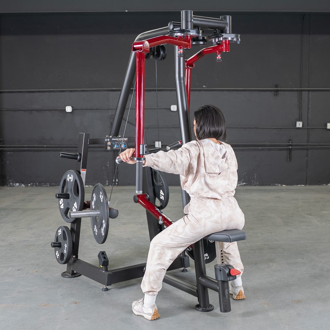 Power Leverage V2 Seated Pec Fly / Rear Delt Combo - Plate Loaded - Weight Storage Included - Grit Grind Strength