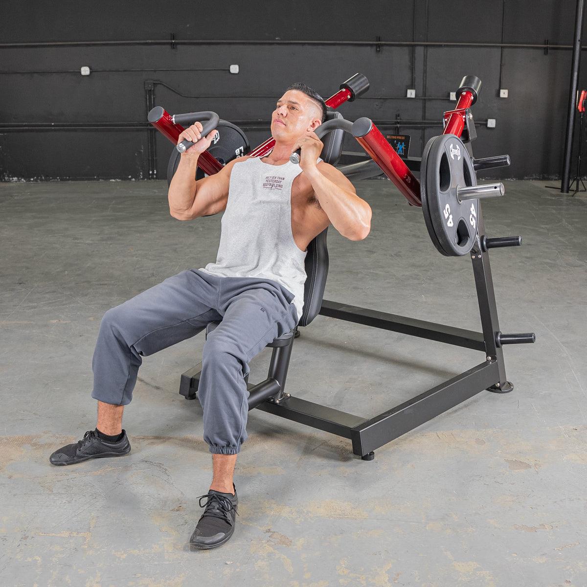 Power Leverage V2 Shoulder Press - Muscle D Fitness - Grit Grind Strength