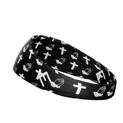 Praying Crosses Headband - Grit Grind Strength
