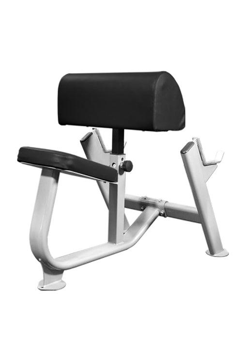 Preacher Curl Bench - Muscle D Fitness - 11 Gauge Steel - Adjustable Seat - Commercial Upholstery - Grit Grind Strength