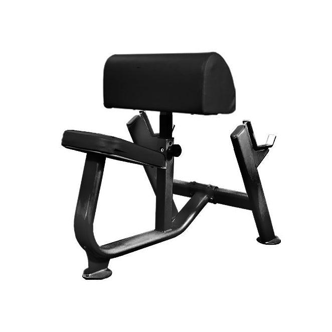 Preacher Curl Bench - Muscle D Fitness - 11 Gauge Steel - Adjustable Seat - Commercial Upholstery - Grit Grind Strength
