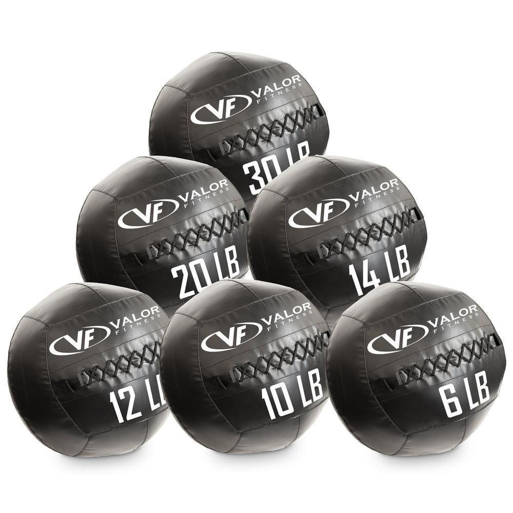 Premium Commercial Grade Wall Balls (6 - 30lbs) - Grit Grind Strength