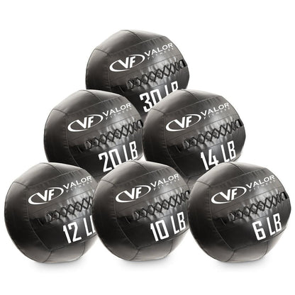 Premium Commercial Grade Wall Balls (6 - 30lbs) - Grit Grind Strength