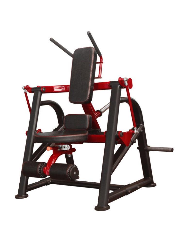 Pro Strength Abdominal Crunch - Muscle D Fitness - Seated - Plate Loaded - Adjustable - Oblique Trainer - Grit Grind Strength
