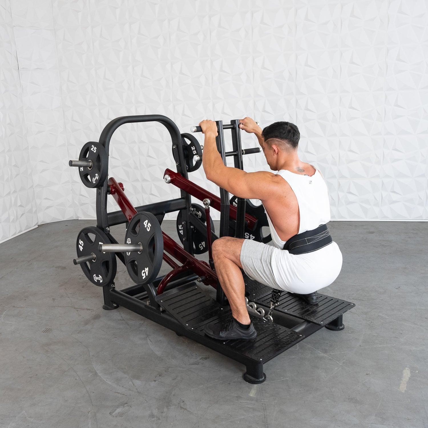 Pro Strength Belt Squat - Muscle D Fitness - Standing Belted Hip Thrust - Plate Loaded - Grit Grind Strength