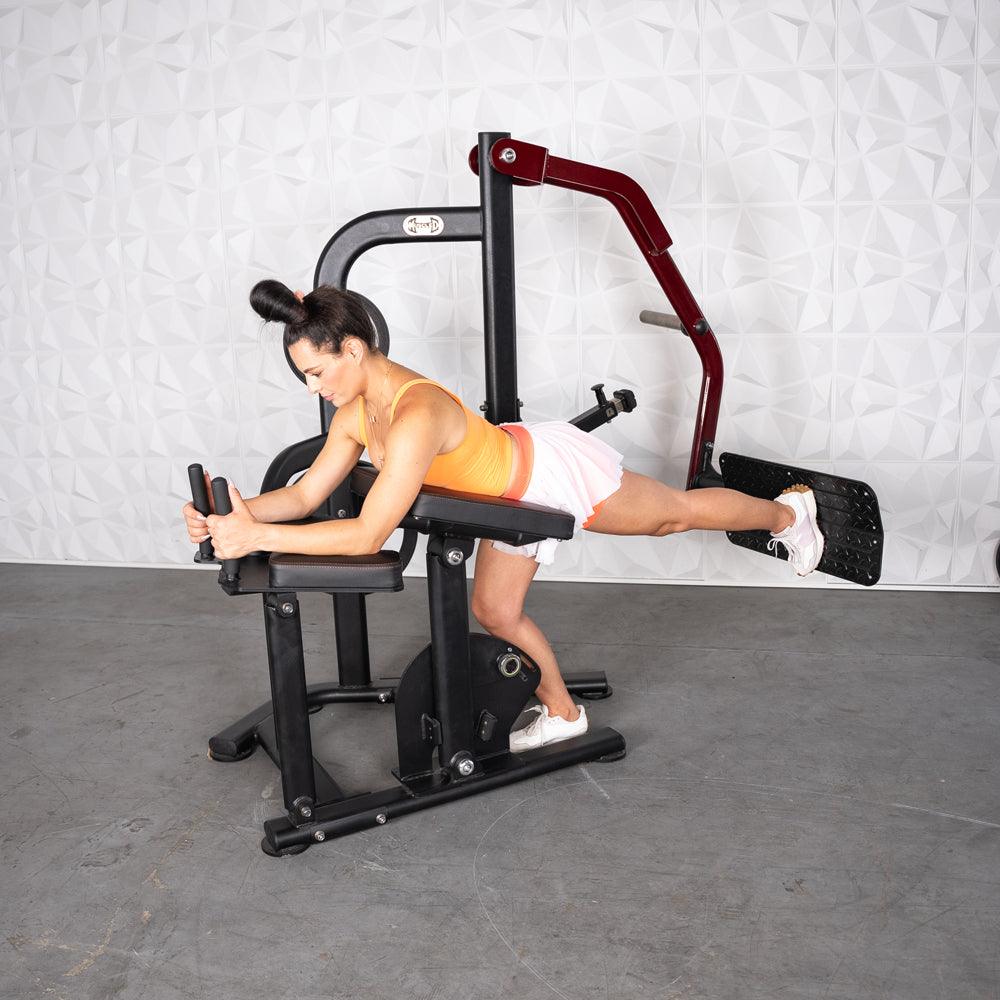 Pro Strength Booty Shaper - Muscle D Fitness - Adjustable, Plate Loaded, Glute Kick - Grit Grind Strength