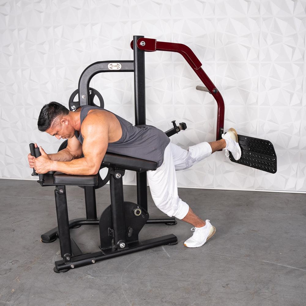 Pro Strength Booty Shaper - Muscle D Fitness - Adjustable, Plate Loaded, Glute Kick - Grit Grind Strength
